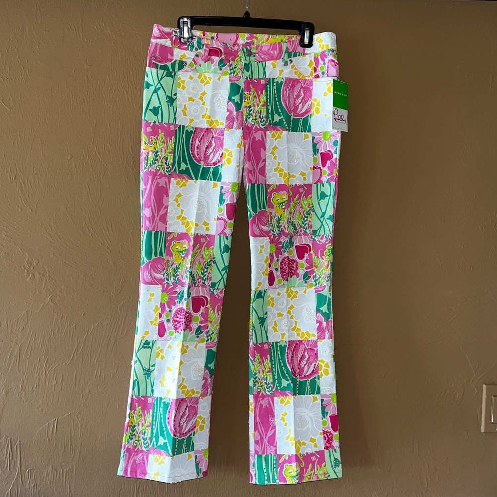 Lilly Pulitzer “Serene Sparkle Jean” NWT Size 10 Palm Beach Collection